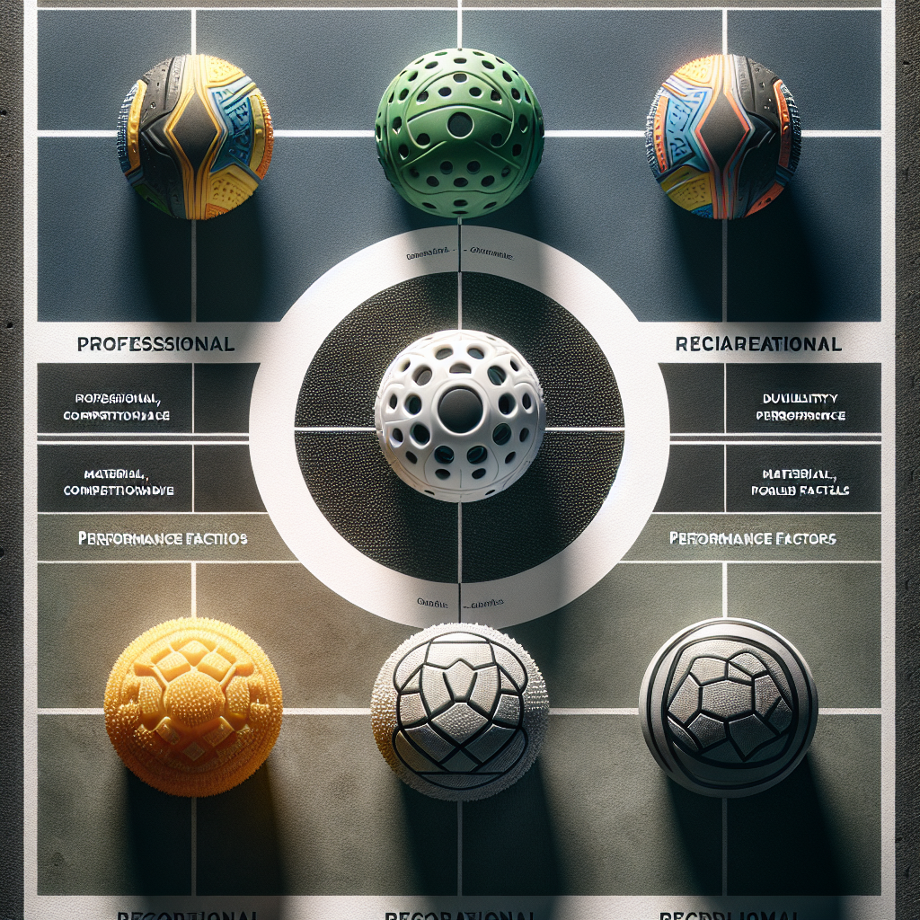 What Is The Difference Between A Competition And Recreational Pickleball Ball?