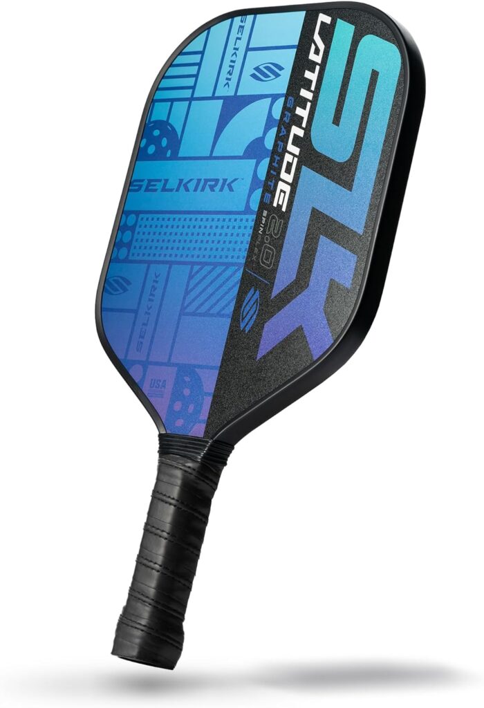 2024 SLK Latitude 2.0 Pickleball Paddle | G4 Graphite Pickleball Paddle Face | Rev-Core+ Technology with SpinFlex Surface | Redesigned for Performance and Control