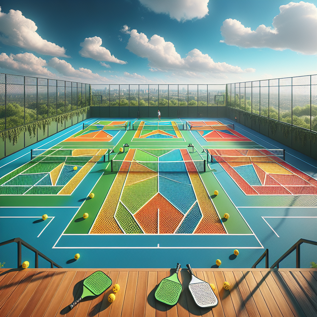 4 Pickleball Courts On A Tennis Court - Pickleball Berty