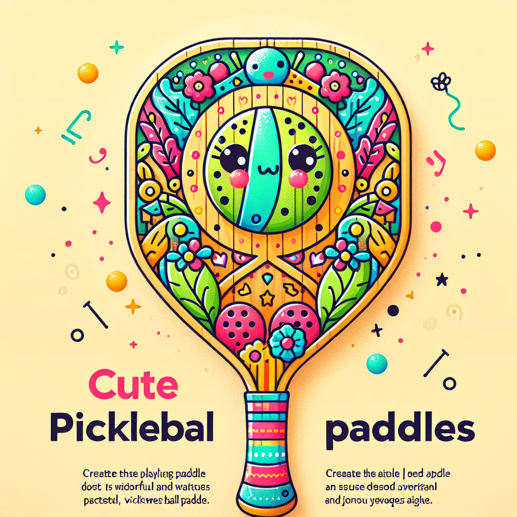 Cute Pickleball Paddles