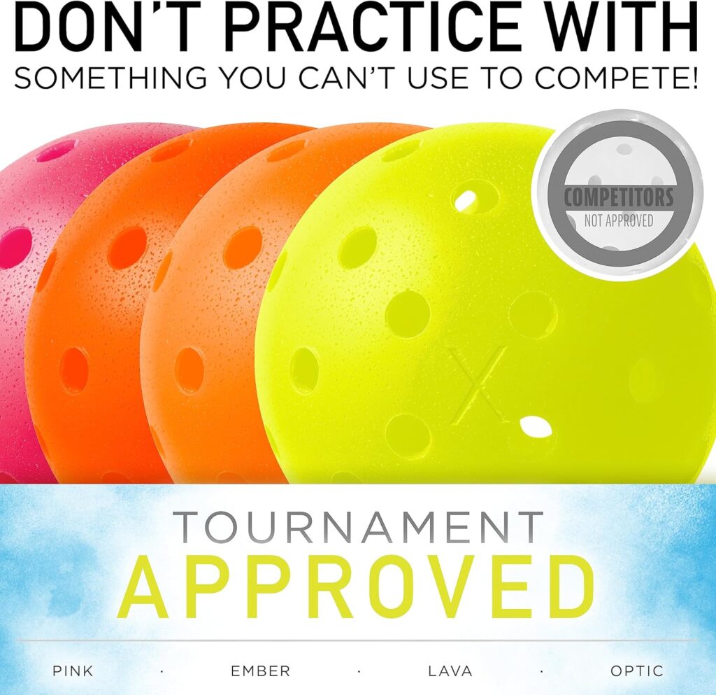 Franklin Sports Outdoor Pickleballs - X-40 Pickleball Balls - USA Pickleball (USAPA) Approved - Official US Open Ball - 3 Packs, 12 Packs, 36 Pickleball Buckets, 100 + 400 Bulk Packs of Pickleballs