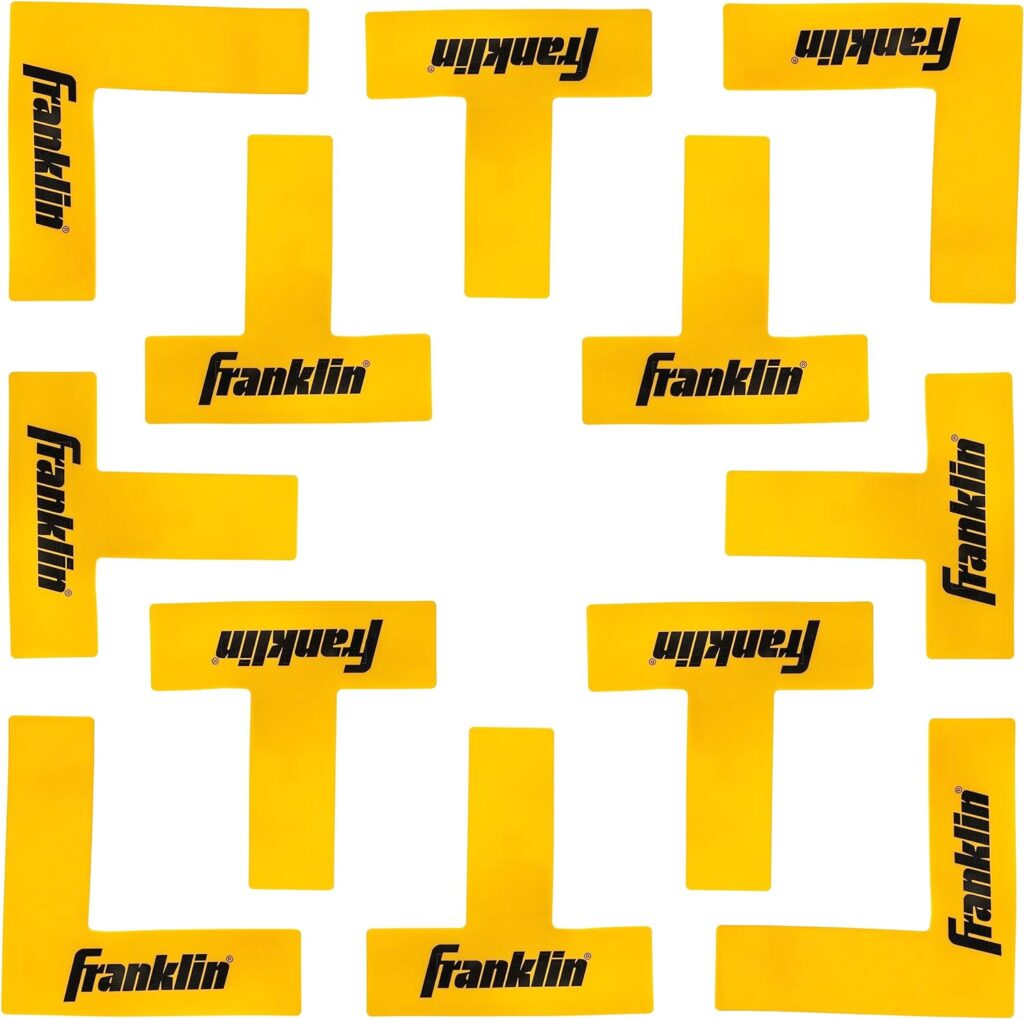 Franklin Sports Pickleball Court Marker Kit - Lines Marking Set with Tape Measure - Official Size Court Throw Down Markers