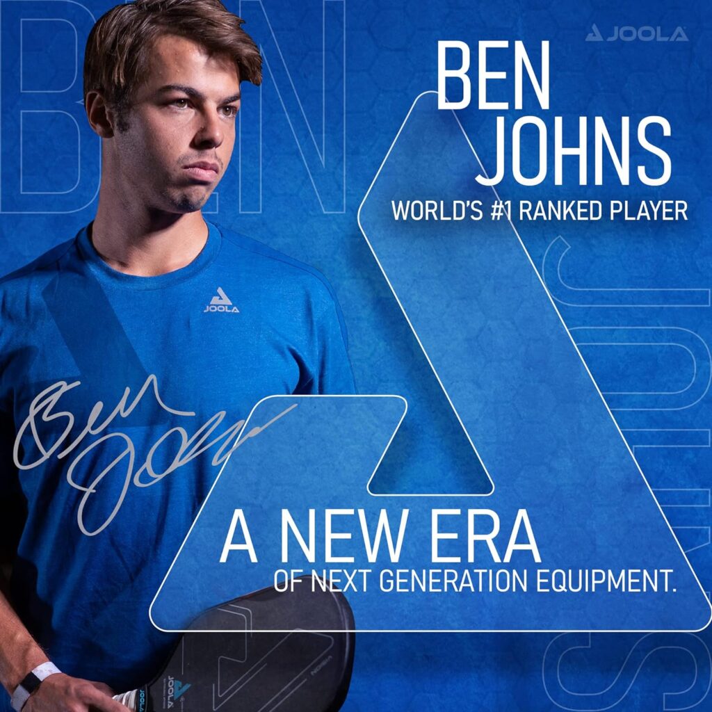 JOOLA Ben Johns Hyperion CFS Swift Pickleball Paddle - USAPA Approved for Tournament Play - Carbon Fiber Pickle Ball Racket - Maximum Speed with High Grit  Spin